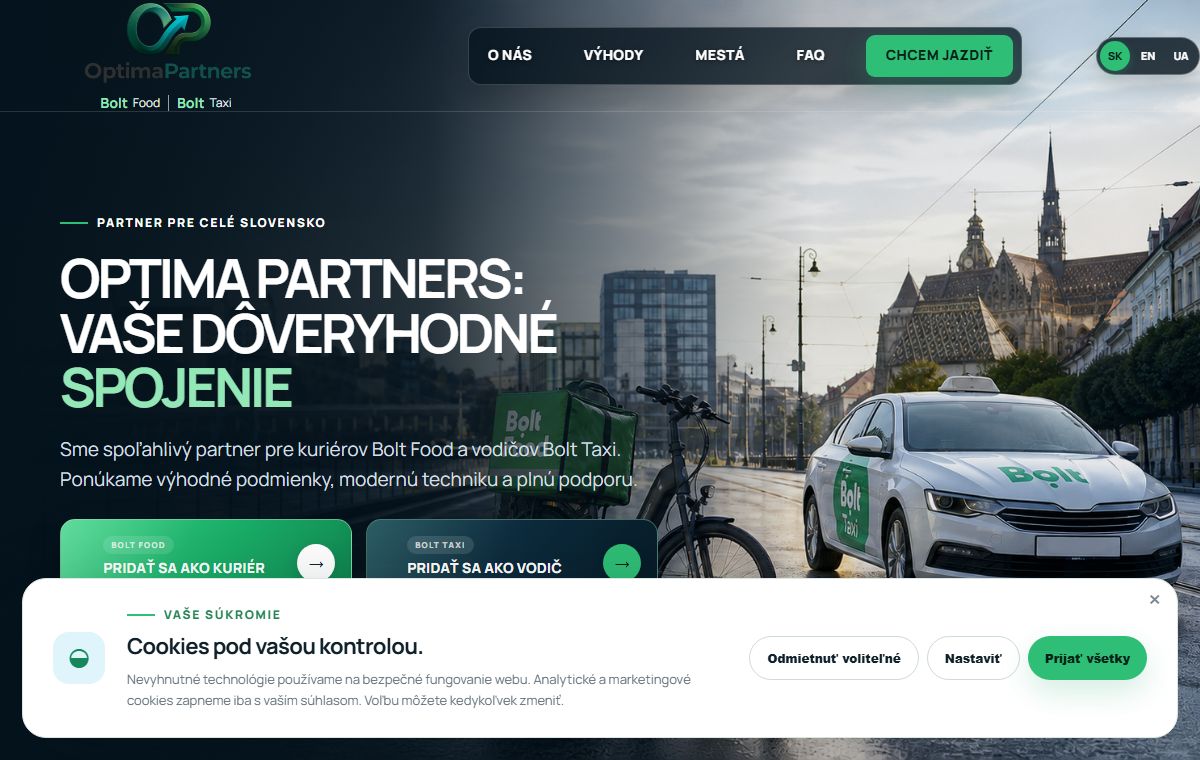 Náhľad projektu Optima Partners